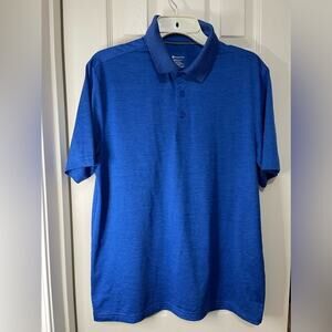 Members Mark Men’s Blue Performance Polo Shirt size Medium